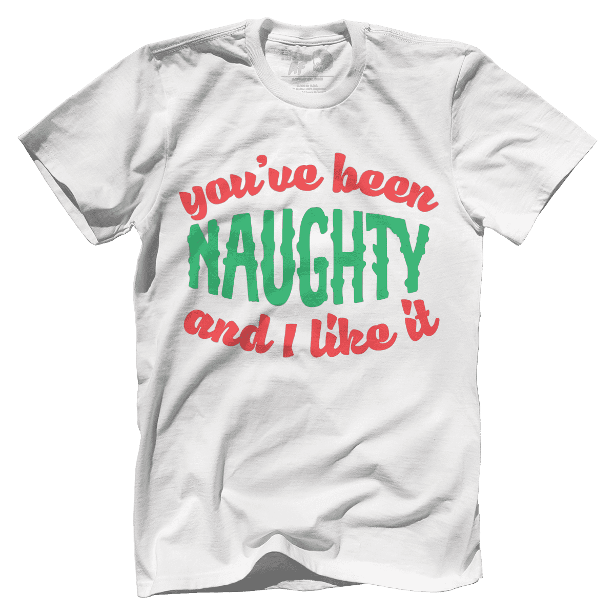 Raglan Premium Mens Shirt / White / XS Naughty and I Like It