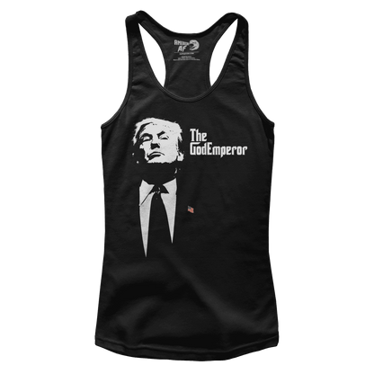 T-shirt Premium Ladies Racerback Tank / Black / XS The God Emperor (Ladies)