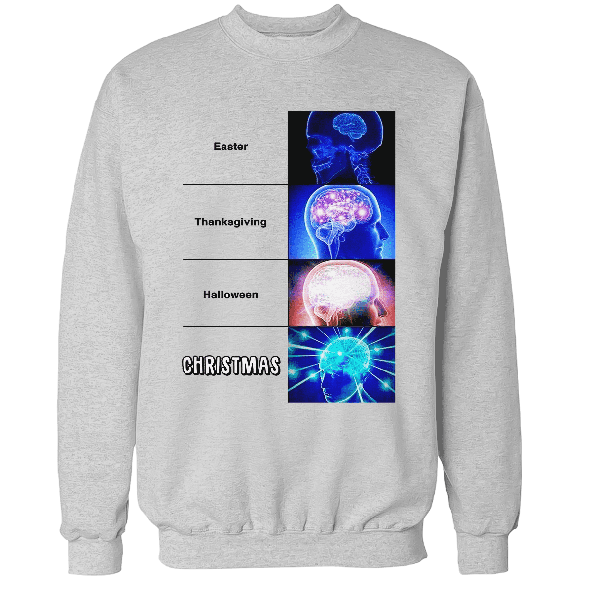 Raglan Premium Sweatshirt / Heather Gray / S Woke Brain - Meme